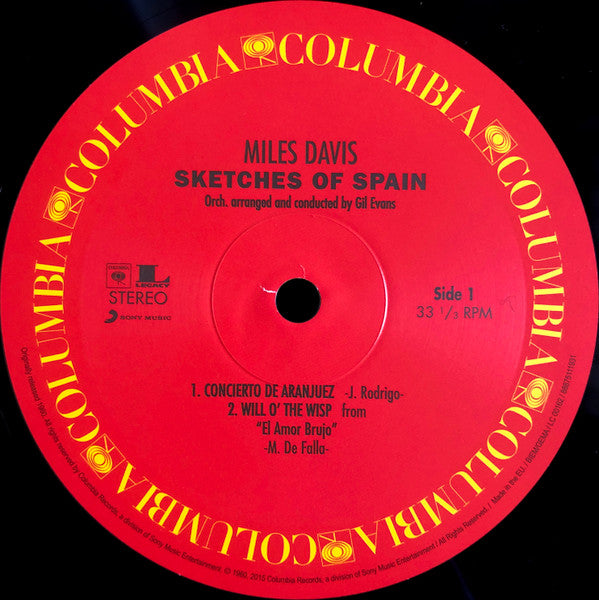 Miles* : Sketches Of Spain (LP, Album, RE, 180)