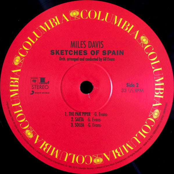 Miles* : Sketches Of Spain (LP, Album, RE, 180)