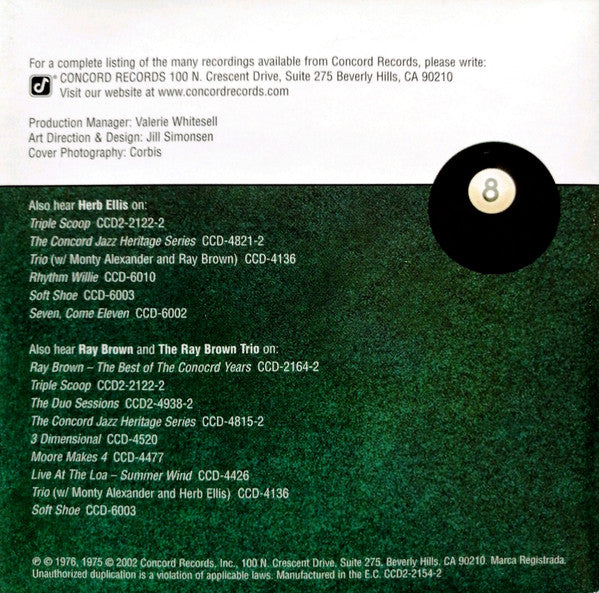 Herb Ellis-Ray Brown Sextet : In The Pocket: After You've Gone / Hot Tracks (2xCD, Comp)