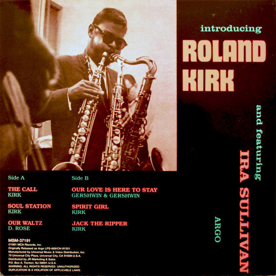 Roland Kirk : Introducing Roland Kirk (LP, Album, RE)