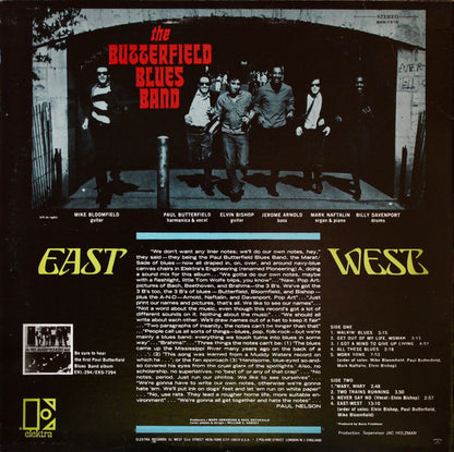 The Paul Butterfield Blues Band : East-West (LP, Album, RE, Ter)
