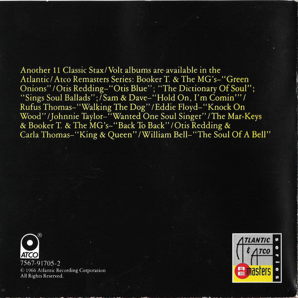 Otis Redding : The Soul Album (CD, Album, Mono, RE, RM)