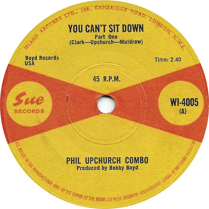 Phil Upchurch Combo : You Can't Sit Down (7", Single, RE, Sol)