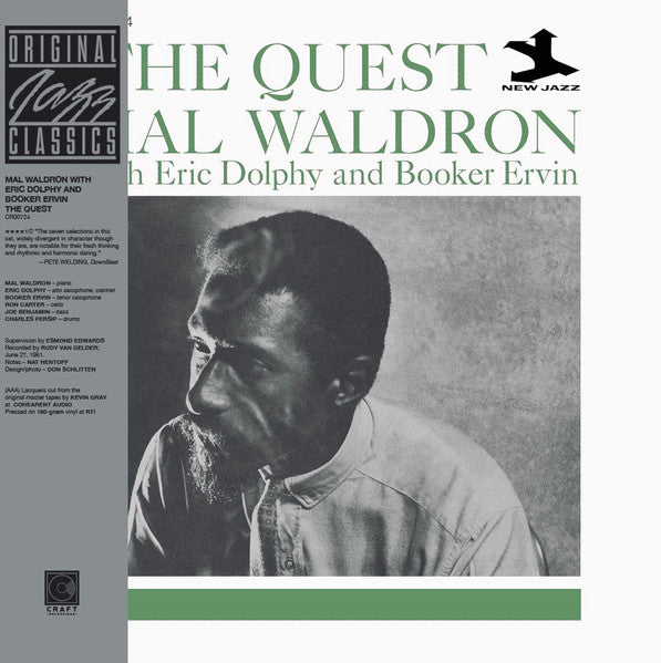 Mal Waldron With Eric Dolphy And Booker Ervin : The Quest (LP, Album, RE, 180)