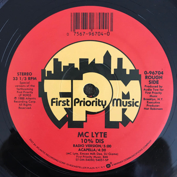 MC Lyte : 10% Dis / Kickin' 4 Brooklyn (12")