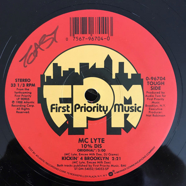 MC Lyte : 10% Dis / Kickin' 4 Brooklyn (12")