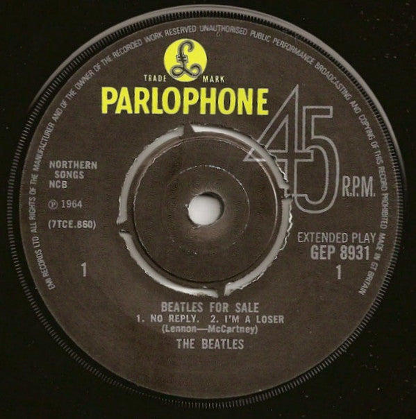 The Beatles : Beatles For Sale (7", EP, Mono, RE)