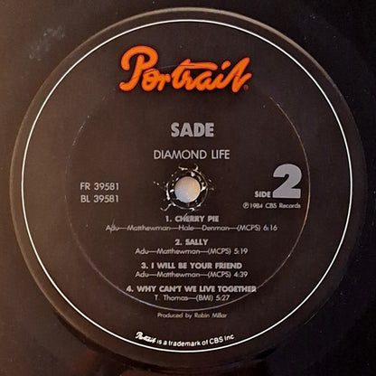 Sade : Diamond Life (LP, Album, Pit)