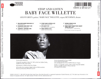 Baby Face Willette* : Stop And Listen (CD, Album, RE, RM)