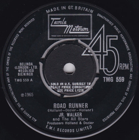 Junior Walker & The All Stars : Road Runner (7", Single, 4-P)