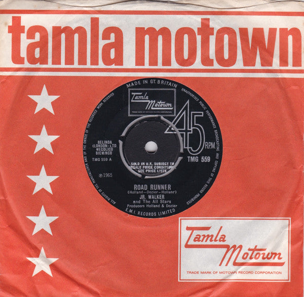 Junior Walker & The All Stars : Road Runner (7", Single, 4-P)