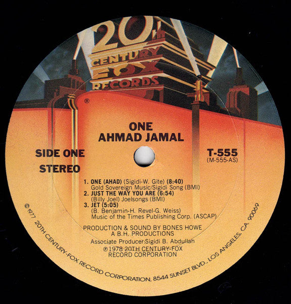 Ahmad Jamal : One (LP, Album, Ter)