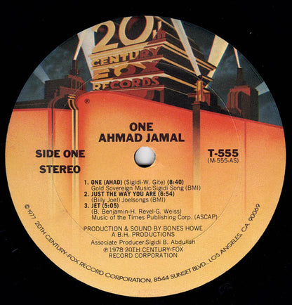 Ahmad Jamal : One (LP, Album, Ter)