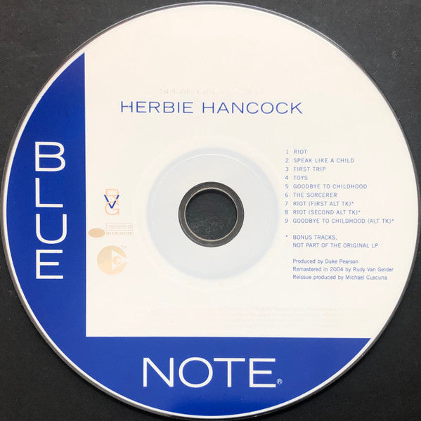 Herbie Hancock : Speak Like A Child (CD, Album, Copy Prot., RE, RM, Med)