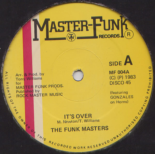 Funk Masters : It's Over (12")