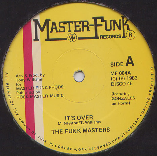 Funk Masters : It's Over (12")