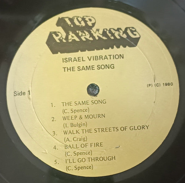 Israel Vibration : The Same Song (LP, Album, Bla)