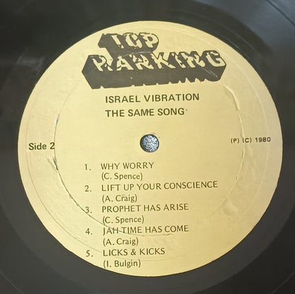 Israel Vibration : The Same Song (LP, Album, Bla)