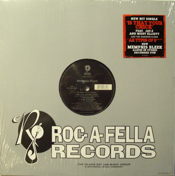 Memphis Bleek Feat. Jay-Z And Missy Elliott : Is That Your Chick (12", Single)