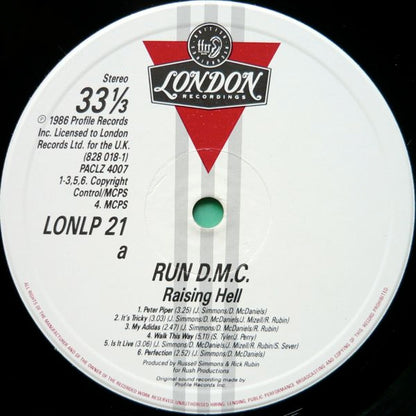 Run-DMC : Raising Hell (LP, Album, Gre)