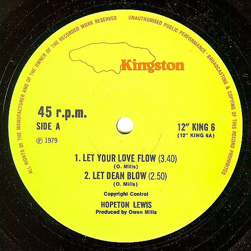 Hopeton Lewis : Let Your Love Flow (12")