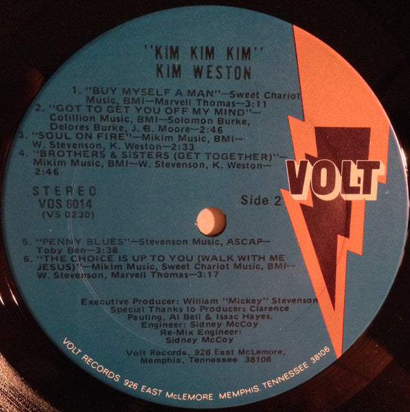 Kim Weston : Kim Kim Kim (LP, Album, Ter)