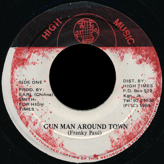 Frankie Paul : Gun Man Around Town (7")