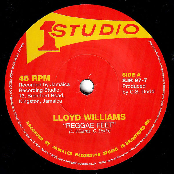 Lloyd Williams (5) / Cedric "Im" Brooks : Reggae Feet / Shaft (7", Single)