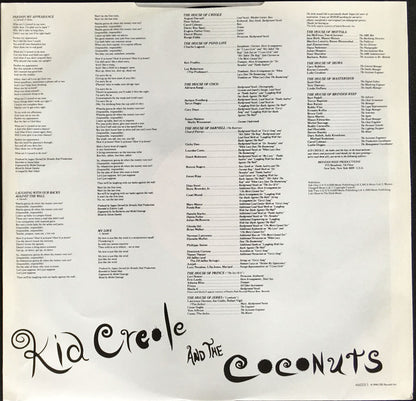 Kid Creole And The Coconuts : Private Waters In The Great Divide (LP, Album)