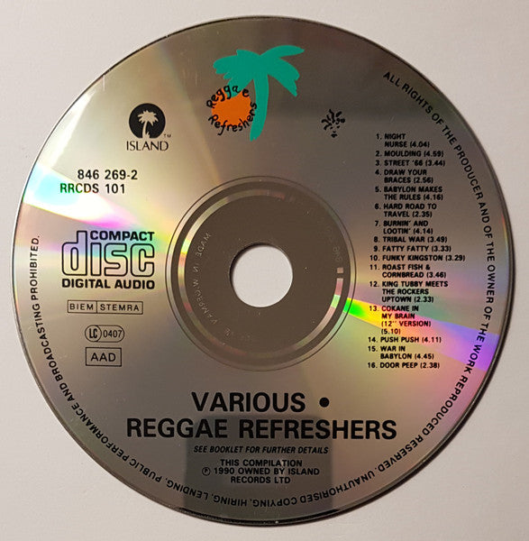 Various : Reggae Refreshers (CD, Comp, PDO)