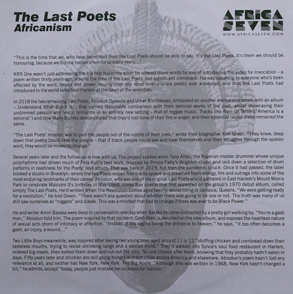 The Last Poets : Africanism (LP, Album)