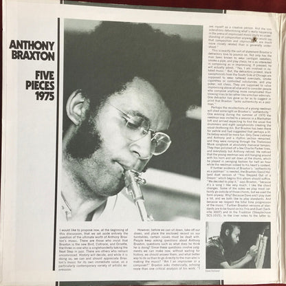 Anthony Braxton : Five Pieces 1975 (LP, Album, Promo)