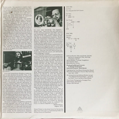 Anthony Braxton : Five Pieces 1975 (LP, Album, Promo)