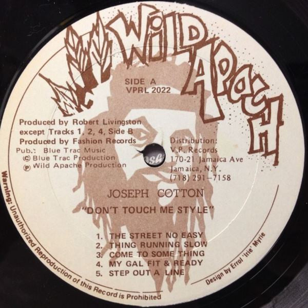 Joseph Cotton : No Touch The Style (LP, Album)