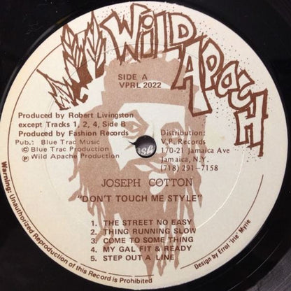 Joseph Cotton : No Touch The Style (LP, Album)