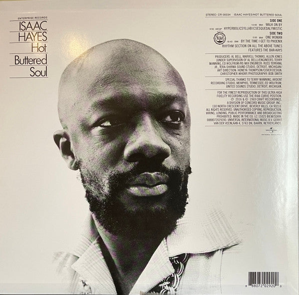 Isaac Hayes : Hot Buttered Soul (LP, Album, RE, RM)
