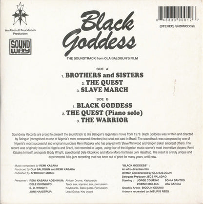 Afrocult Foundation : Black Goddess (CD, Album, RE)