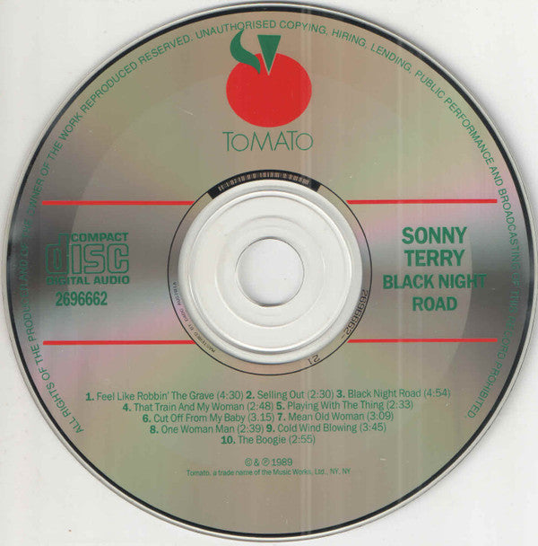 Sonny Terry : Black Night Road (CD, Album, RE)