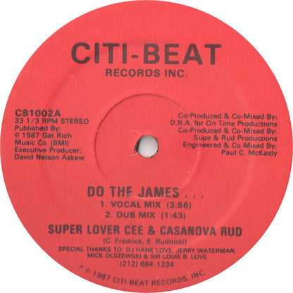 Super Lover Cee & Casanova Rud : Do The James... (12")