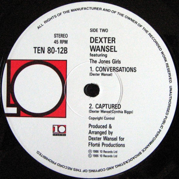 Dexter Wansel Featuring The Jones Girls : Captured (12")