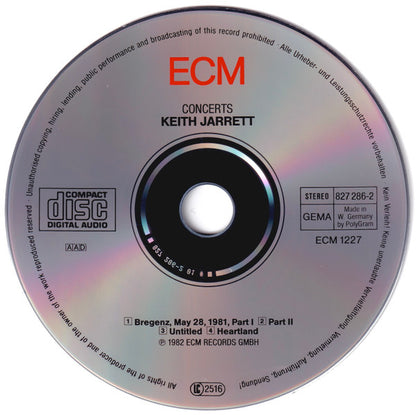 Keith Jarrett : Concerts / Bregenz (CD, Album, Pol)
