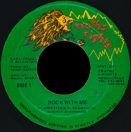 The Mighty Diamonds : Rock With Me (7")