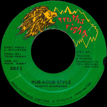 The Mighty Diamonds : Rock With Me (7")