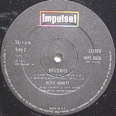 Keith Jarrett : Mysteries (LP, Album)
