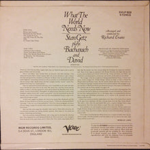 Stan Getz : What The World Needs Now (Stan Getz Plays Bacharach And David) (LP, Album)