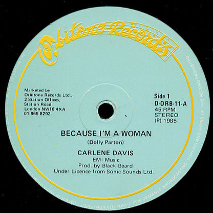 Carlene Davis : Because I'm A Woman (12")