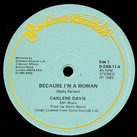 Carlene Davis : Because I'm A Woman (12")
