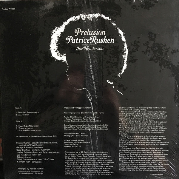 Patrice Rushen : Prelusion (LP, Album, RE)