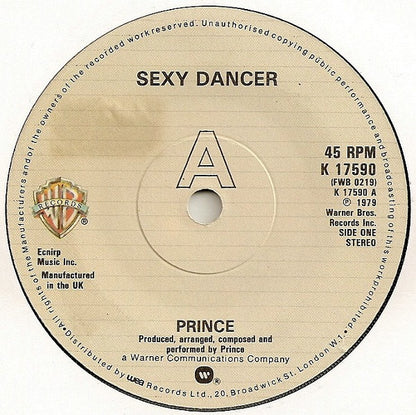 Prince : Sexy Dancer (7", Single)