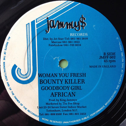 Admiral Bailey / Bounty Killer / African : Butterfly / Woman You Fresh / Goodbody Girl (12")